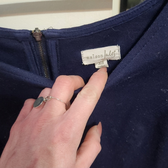 Maison Jules Navy Midi Dress - Picture 3 of 3